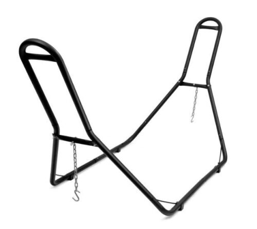Hammock Stand Heavy Duty Steel Frame Hanging Hooks Indoor Outdoor - Lot 142