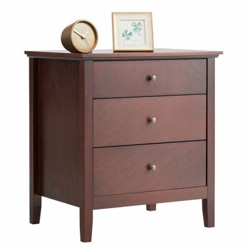 3 Drawers Nightstand End Table  - Lot 149