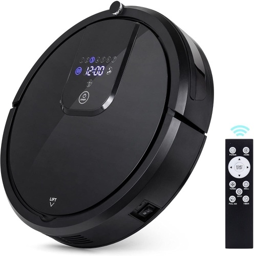 3-in-1 Powerful Low Noise Vacuum Sweeper Mopper Self Charging Smart Floor Cleaning Robot w/ 5 Cleaning Modes, Remote, Voice Control, Charging Base - Lot 154