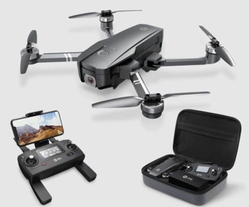 Holy Stone HS720 Foldable GPS Drone with 4K UHD Camera, Quadcopter with Brushless Motor, Auto Return Home, Follow Me, 26 Minutes Flight Time, Long Control Range, Includes Carrying Bag - Lot 171