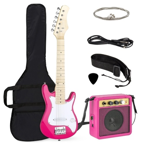 Kids Electric Guitar Beginner Starter Kit with Amplifier - 30 in  - Lot 193