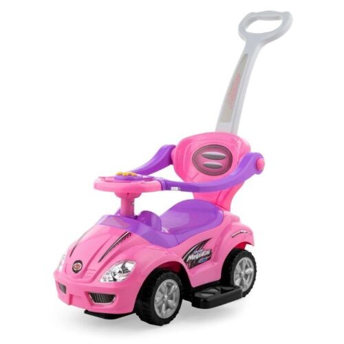 3-in-1 Kids Push Car w/ Handle and Horn - Lot 322