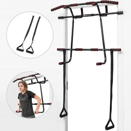 Goplus 6-in-1 Multi-Purpose Pull Up Bar Doorway Chin-Up Bar w/Foam Grip  - Lot 346