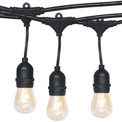 48ft Commercial Weatherproof Outdoor String Lights - Lot 361
