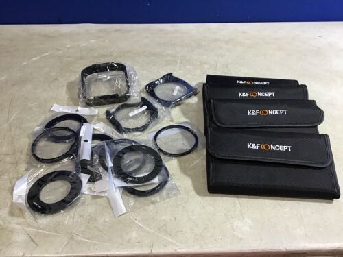 Lot of (4) K&F Concept Camera Filter Lens Kit with Pouch - Lot 369