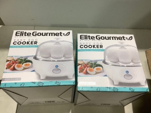 Lot of (2) Elite Gourmet Easy Egg Cookers  - Lot 397