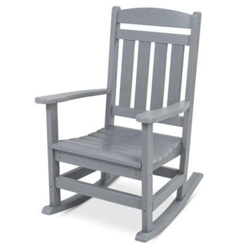 All-Weather Indoor Outdoor Porch Rocking Chair w/ 300lb Weight Capacity - Lot 506
