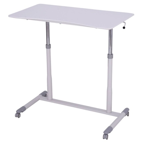 Height Adjustable Computer Desk Sit to Stand Rolling Notebook Table  - Lot 507