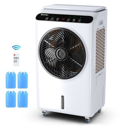 Evaporative Portable Air Cooler Fan & Humidifier w/ Remote Control, Timer  - Lot 513