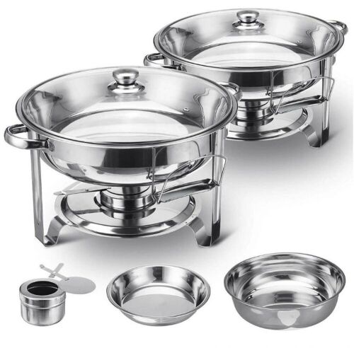 Tooca Stainless Steel Chafing Dish, 2 Pcs  - Lot 605