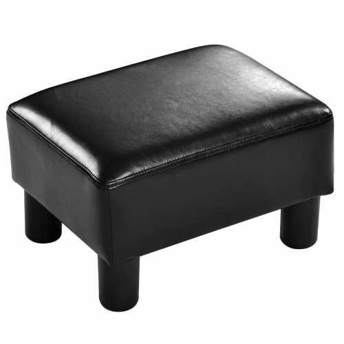 Small Pu Leather Rectangular Ottoman Footstool  - Lot 633