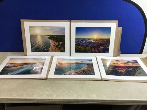 Lot of (9) Unframed Wall Art Prints, 16" x 20" - 2 of Each Except Lighthouse  - Lot 647
