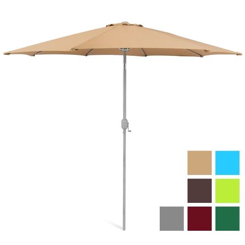 9' Outdoor Aluminum Market Umbrella  - Lot 673