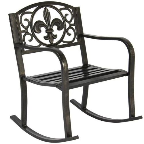 Metal Outdoor Rocking Chair  - Lot 687