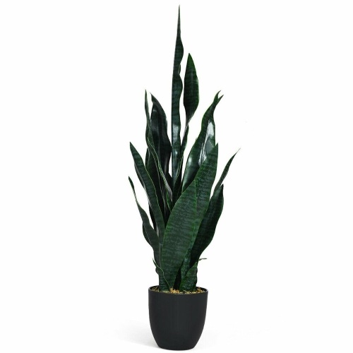 35.5" Indoor-Outdoor Artificial Snake Plant - Lot 690