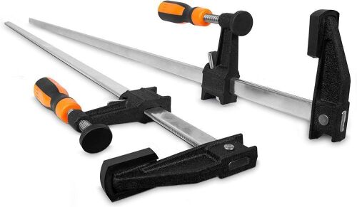 WEN 10236F2 Quick-Adjust 36-Inch Steel Bar Clamps with 2.5-Inch Throat and Micro-Adjustment Handle, Two Pack - Lot 759