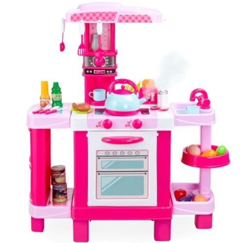 Pretend Play Kitchen Toy Set for Kids with Water Vapor Teapot  - Lot 775