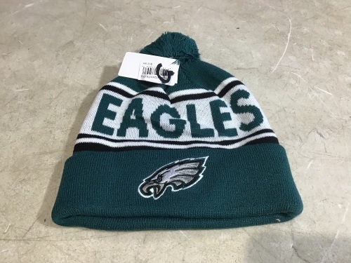 Lot of (6) Philadelphia Eagles Pom Pom Beanies  - Lot 843