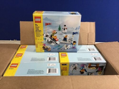 Case of (6) LEGO Winter Snowball Fight Building Kits - Lot 864