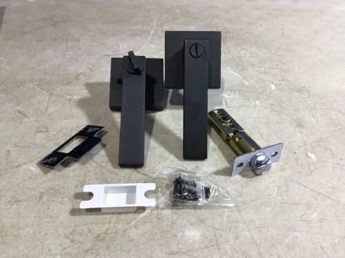 Lot of (3) Black Locking Door Handles  - Lot 917
