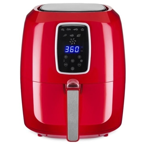 5.5qt 7-in-1 Digital Family Sized Air Fryer Kitchen Appliance w/ LCD Screen and Non-Stick Fryer Basket - Lot 1004