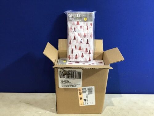 Case of (60) Spritz 8ct Pegged Tissues Foil Tree Gift Packaging - Lot 1052