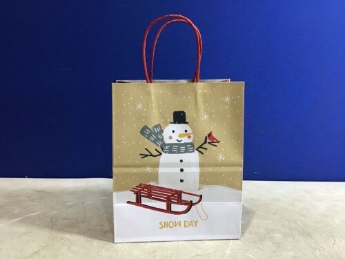 Case of (24) Wondershop Snowman Holiday Gift Bags  - Lot 1058