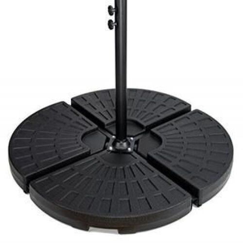 Trademark Innovations 4-Piece Set Cantilever Umbrella Base Water Weights for Offset Umbrellas  - Lot 1116