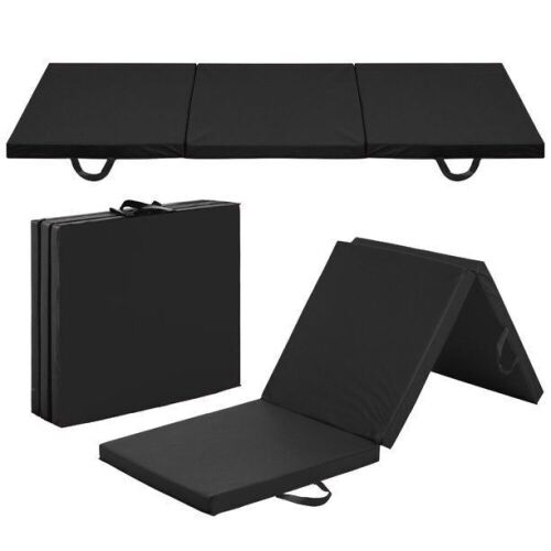 6x2ft Tri-Fold Foam Exercise Gym Floor Mat w/ Handles - Lot 1147