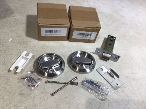 Lot of (3) UniDecor Stainless Steel Corridor Door Locks without Keys - Lot 1188