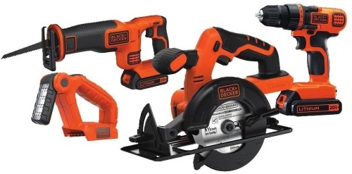 BLACK+DECKER 20V MAX Cordless Drill Combo Kit, 4-Tool (BD4KITCDCRL). Appears New - Lot 45