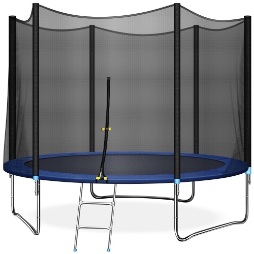 TRIPLE TREE 10 FT Trampoline with Safe Enclosure Net. Appears New - Lot 70