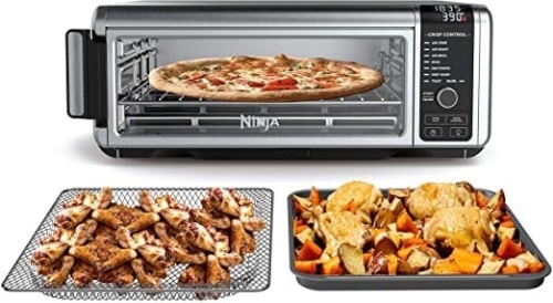 Ninja SP101 Foodi 8-in-1 Digital Air Fry Oven, 1800 Watts, XL Capacity, Stainless Steel - New  - Lot 83