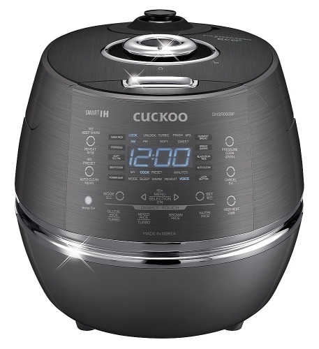 Cuckoo 6 Cup Multifunctional Induction Heating Pressure Rice Cooker & Warmer CRP-DHSR0609FD Dark Gray - Appears New, Powers On Not Tested Further  - Lot 95