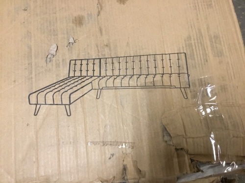 1990 Sofa Bed Couch with Metal Legs, Black, Unknown Details - Appears New - Lot 98A