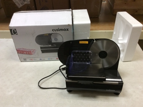 Cusimax Food Slicer KMFS-201 - Appears New, Tested/Works - Lot 134