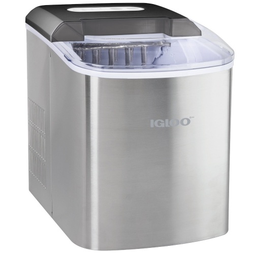 IGLOO® 26-Pound Automatic Portable Countertop Ice Maker Machine Stainless Steel - New/Unopened  - Lot 141