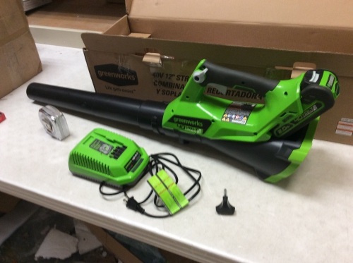 Greenworks 40V Leaf Blower - Appears New, Tested/Works - Lot 148