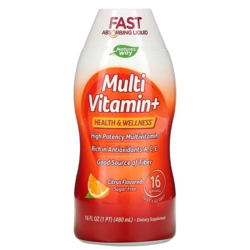 Case of (12) Nature's Way, Multi Vitamin+, Citrus , 16 fl oz - New  - Lot 200