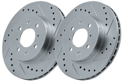 Power Stop AR85148XR/AR8514XL Power Stop Extreme Performance Drilled And Slotted Rear Brake Rotors - Appear New  - Lot 209