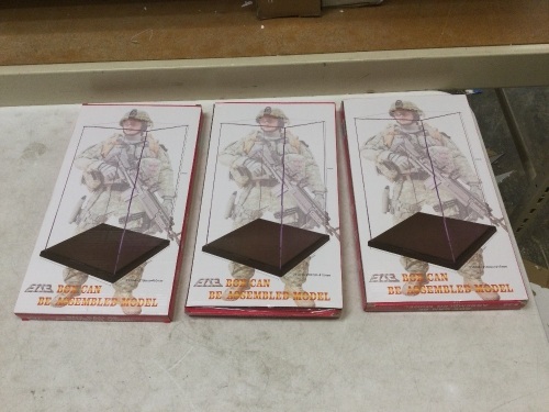 Lot of (3) Acrylic Display Cases. Appear New - Lot 235