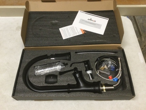 Appaso Pull-Down Sprayer Kitchen Faucet with Soap Dispenser. Appears New - Lot 240