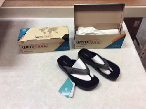 Lot of (2) Pairs of Aerothotic Flip Flops, Size 7 - New - Lot 250