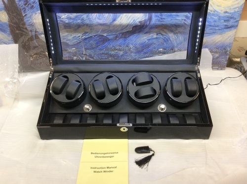 Diplomat Phantom Black Wood 8 Watch Winder 34-514 - Appears New  - Lot 251