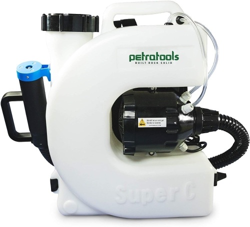 PetraTools Electric Disinfecting Fogger Machine Backpack Sprayer, 4 Gallon Mist Blower with Extended Commercial Hose for Sanitation Spraying - Appears New in Damaged Box  - Lot 271