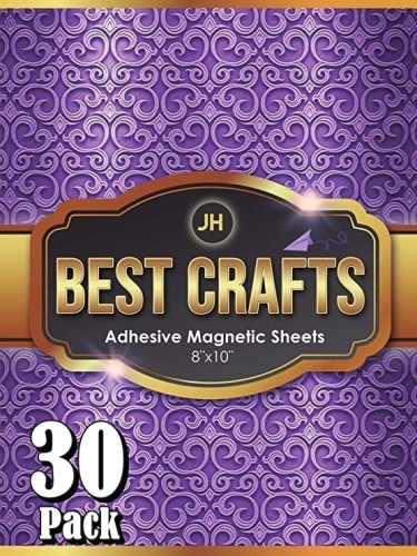 Lot of (4) JH Best Crafts Adhesive Magnetic Sheets, 8 x 10 Inch, Pack of 30 - New  - Lot 286