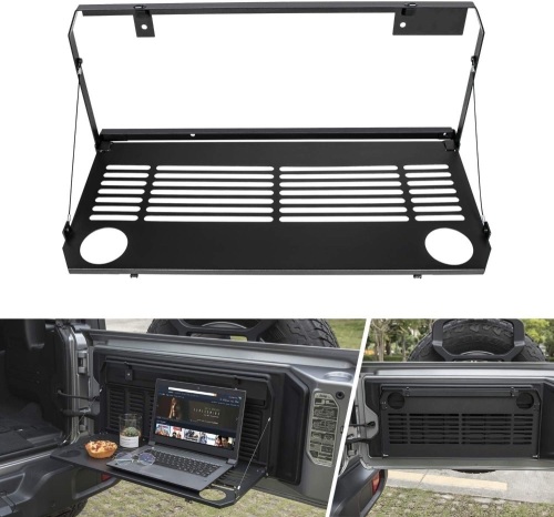Tailgate Table Foldable Cargo Shelf Fit for Jeep Wrangler JL JLU 2018 2019 2020 2021. Appears New - Lot 300