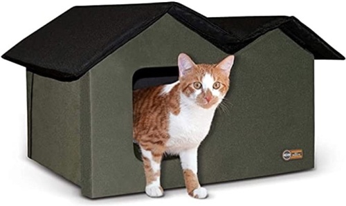 K&H Pet Products Outdoor Multi-Kitty House Cat Shelter Extra Wide - Appears New  - Lot 313