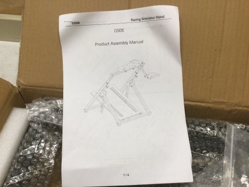 Racing Simulator Stand. Appears New - Lot 321