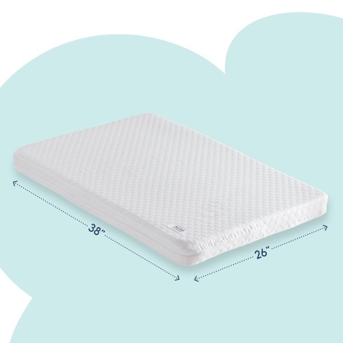 HiccaPop Dual-Sided Pack 'n Play Mattress Pad, 26" x 38" - Appears New  - Lot 422